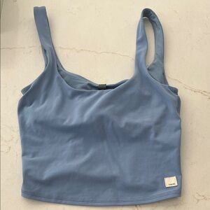 Vuori Slate Blue Halo Performance Top Built in Bra